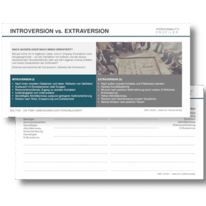 Working Cards „BIG FIVE“ – LINC Personality Profiler